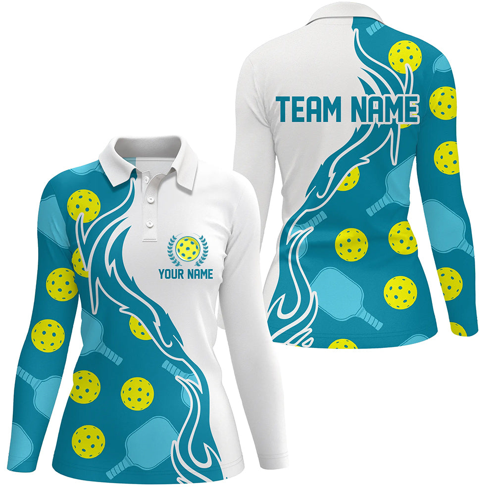 Custom Women's Pickleball Polo Shirts With Team Name, Outdoor Pickleball Outfits For Players IPHW5196