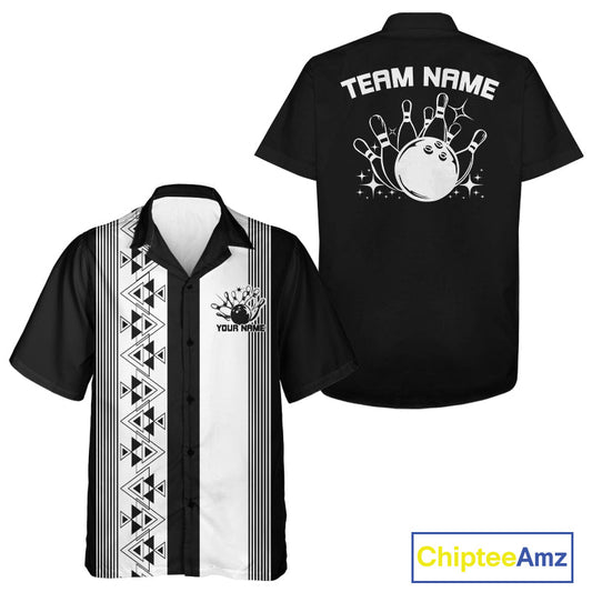 Custom Classic 50S Style Bowling Hawaiian Shirts, Vintage Bowling Team Outfit IPHW10067