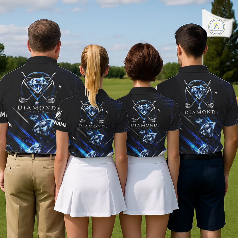 Funny Womens Diamond Golf Polo Shirt – Performance Golf Shirt, Golf Top NHT878