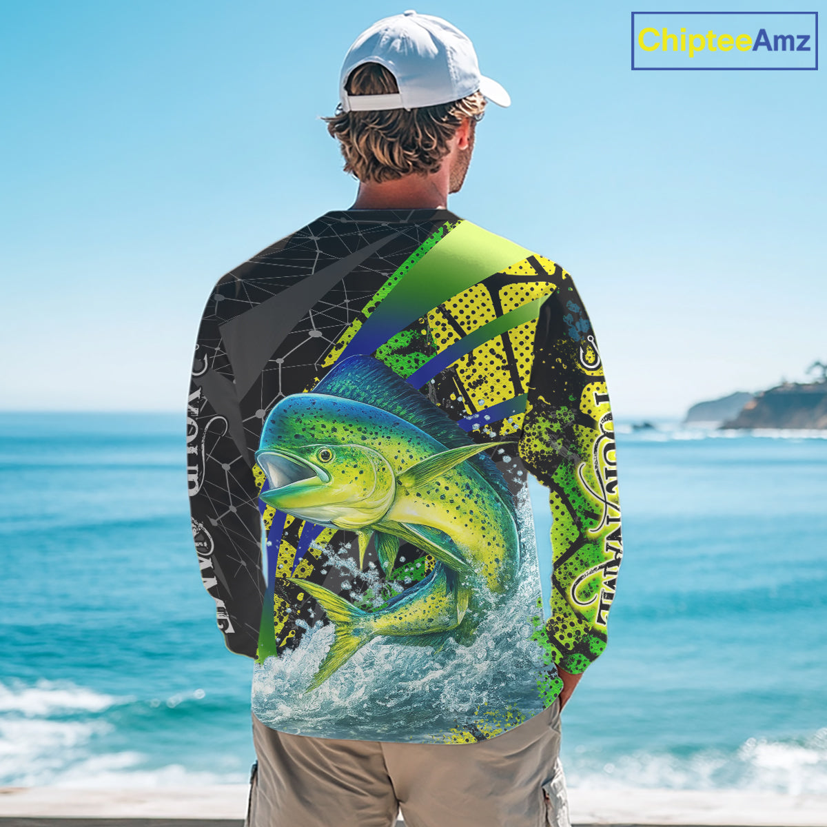 Personalized Mahi Mahi Fishing Jerseys 3D Long Sleeve Shirt, Fishing Gift NHT402