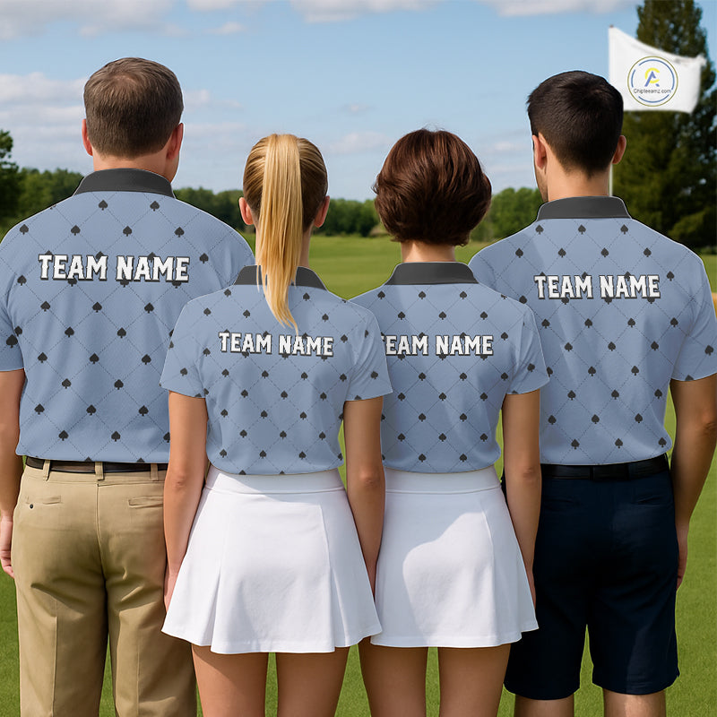 Personalized Womens Golf Jersey Spade Argyle Pattern, Performance Sportswear Golf Polo Shirt NHT755