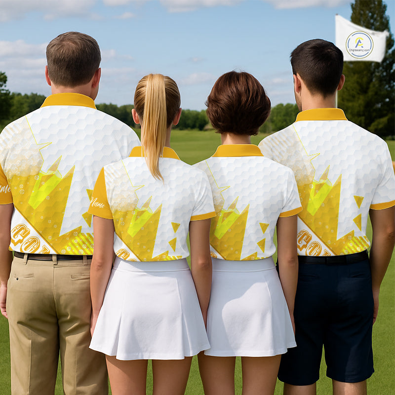 Personalized Womens Golf Shirt Beer Style – Custom Name Polo, Gift For Mom, Golfer Gift Idea NHT672