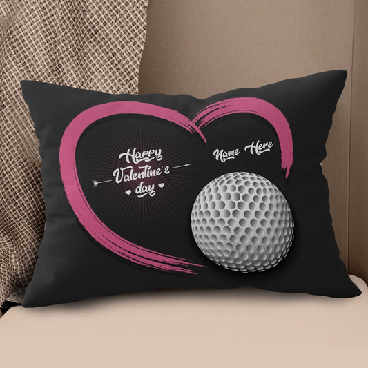 Custom Valentines Day Golf Gifts For Golfer Personalized Golf Pillow LDT1194