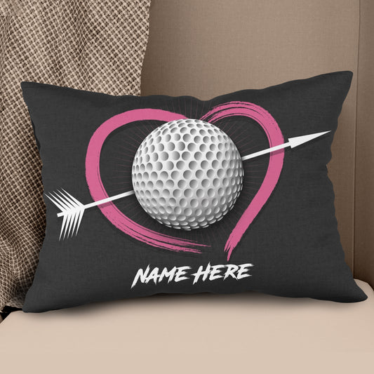 Custom Valentines Day Golf Gifts For Golfer Personalized Golf Pillow LDT1193