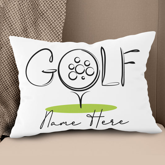 Golf Icon Custom Name Golf Pillow Personalized Cool Golfing Gifts LDT1208