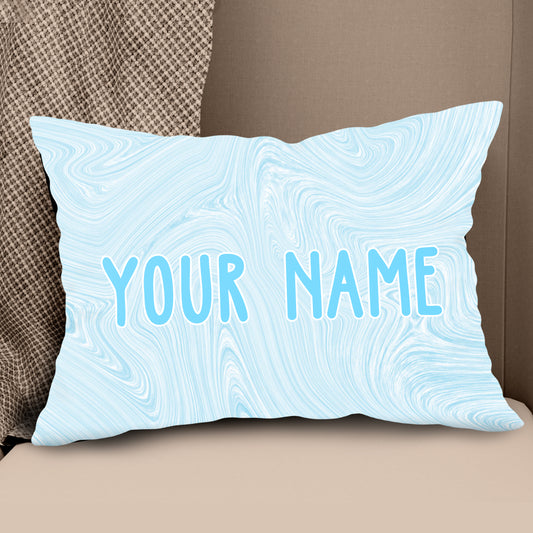 Blue Liquid Paints Custom Name Pillow Personalized Cool Golf Gifts LDT1131
