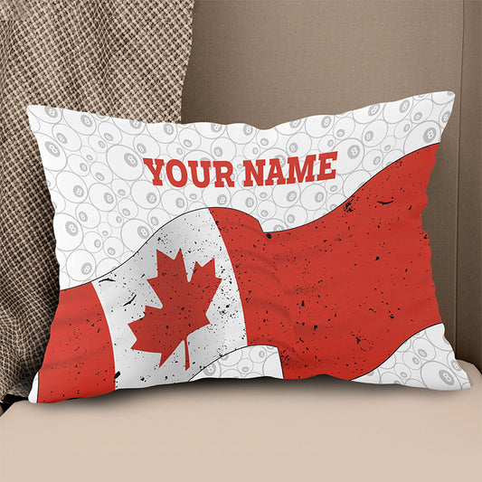 Personalized Canadian Flag 8 Ball Billiard Pillow Custom Billiards Gifts VHM0863