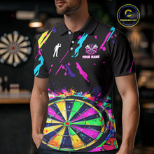 Load image into Gallery viewer, Funny Colorful Splash Dartboard Graffiti Style Darts Shirt For Men Custom Darts Team Jersey Outfit TDM5053