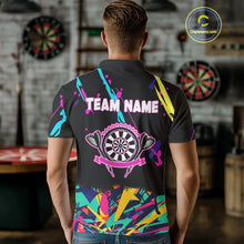 Load image into Gallery viewer, Funny Colorful Splash Dartboard Graffiti Style Darts Shirt For Men Custom Darts Team Jersey Outfit TDM5053