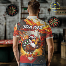 Load image into Gallery viewer, Personalized Funny Turkey Dartboard Shirt For Men Custom Thanksgving Darts Jersey, Darts Gift TDM5050