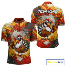 Load image into Gallery viewer, Personalized Funny Turkey Dartboard Shirt For Men Custom Thanksgving Darts Jersey, Darts Gift TDM5050