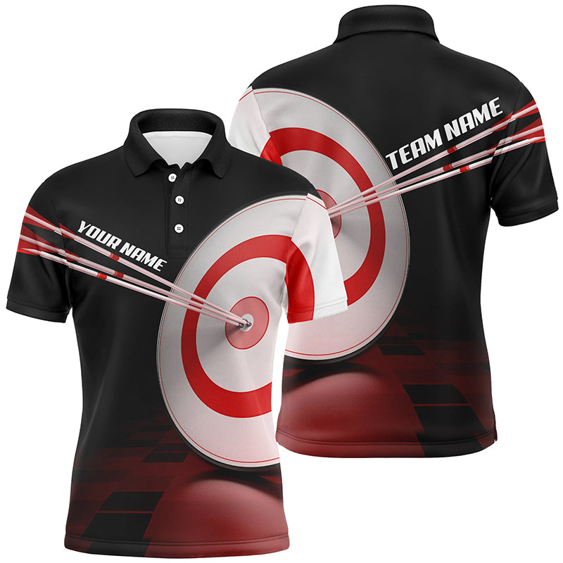 Personalized Archery 3d Target Polo Shirts For Men Custom Archery Shirts Gifts For Player And Team TDM0509