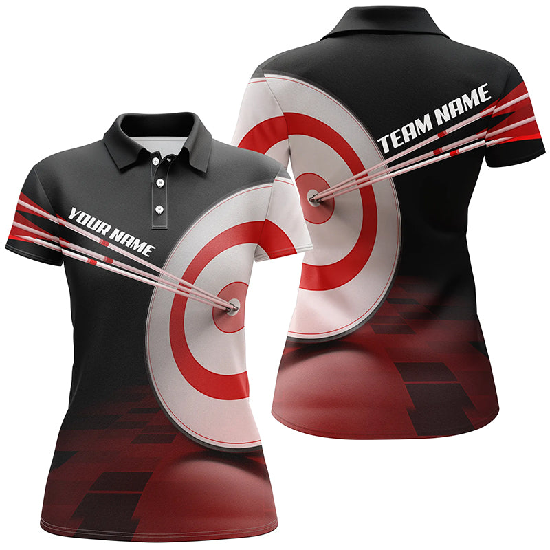 Personalized Archery 3d Target Polo Shirts For Women Custom Archery Shirts Gifts For Player And Team TDM0509