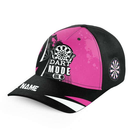 Personalized Pink Darts Mode On Baseball Darts Hats Custom Darts Caps For Player, Best Darts Gifts TDM1624