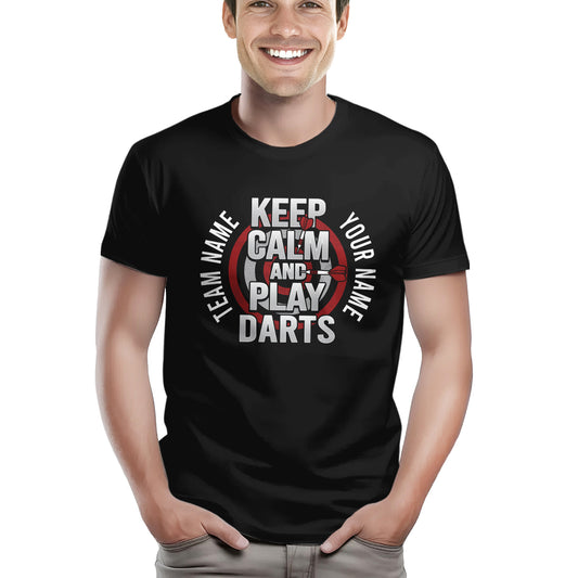Keep Calm And Play Darts T-Shirts Custom Dart Shirt For Men And Women, Darts Gift NYN0209