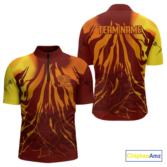 Flame Dartboards Custom Colorful Dart Shirt For Men, Dart Team Jerseys NYN0232