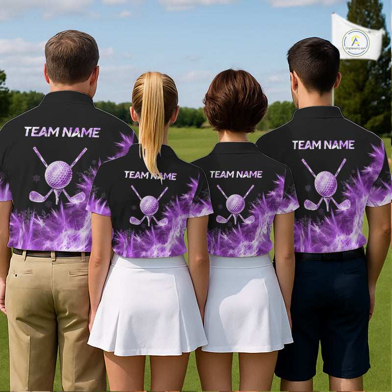 Icy Purple Light Mens Golf Polo Shirt Customize Golf Gifts For Men Golf Team Shirts, Golf Gifts NYN4040