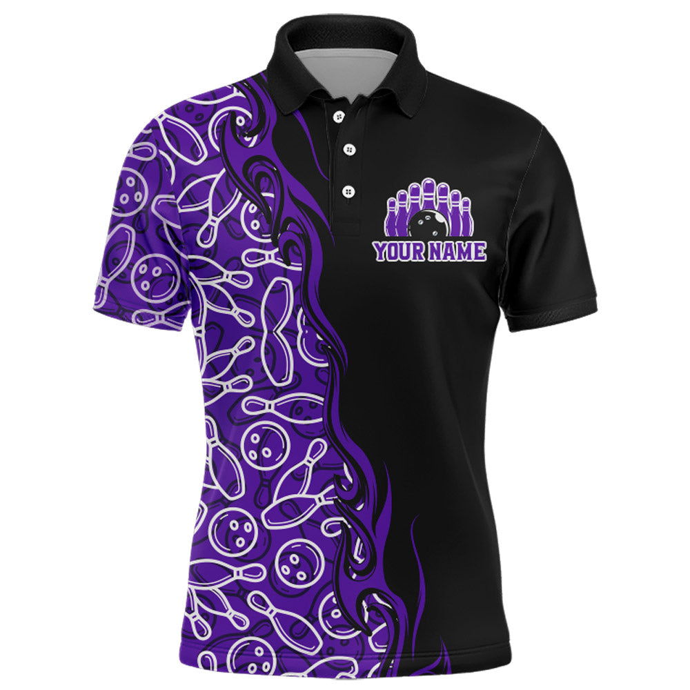 Custom Bowling Shirt for Men Personalized Bowling Jersey Bowling Team League Polo Shirt QZT66