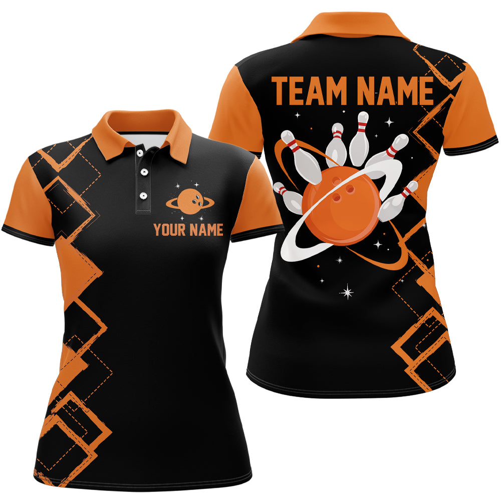 Women Bowling Shirts with Name Camo Bowling Jersey Customized Polo Shirt Unisex QZT431