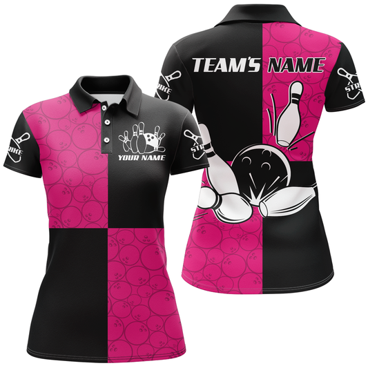 Polo Bowling Shirts Customized for Women Bowling Jersey Bowling Team League QZT425