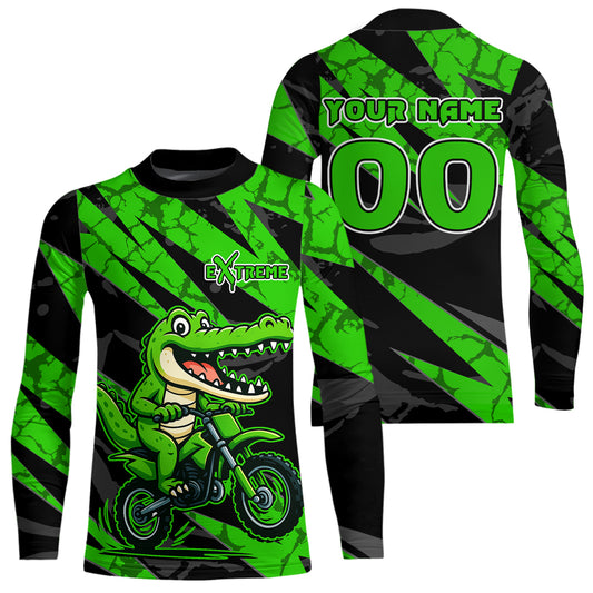 Custom Aligator Motocross Racing Jersey Dirt Bike Shirt Kid Women Men Off road Shirts XM380
