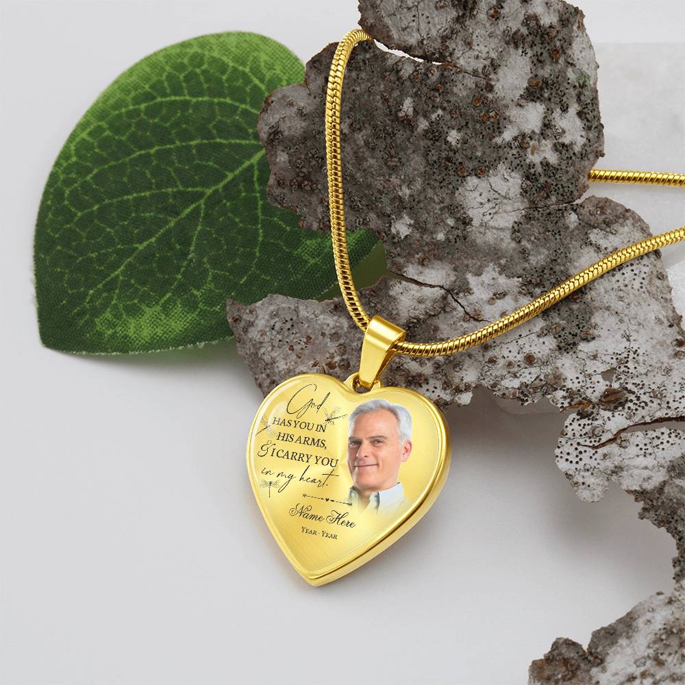 Personalized memory necklace with picture HT01