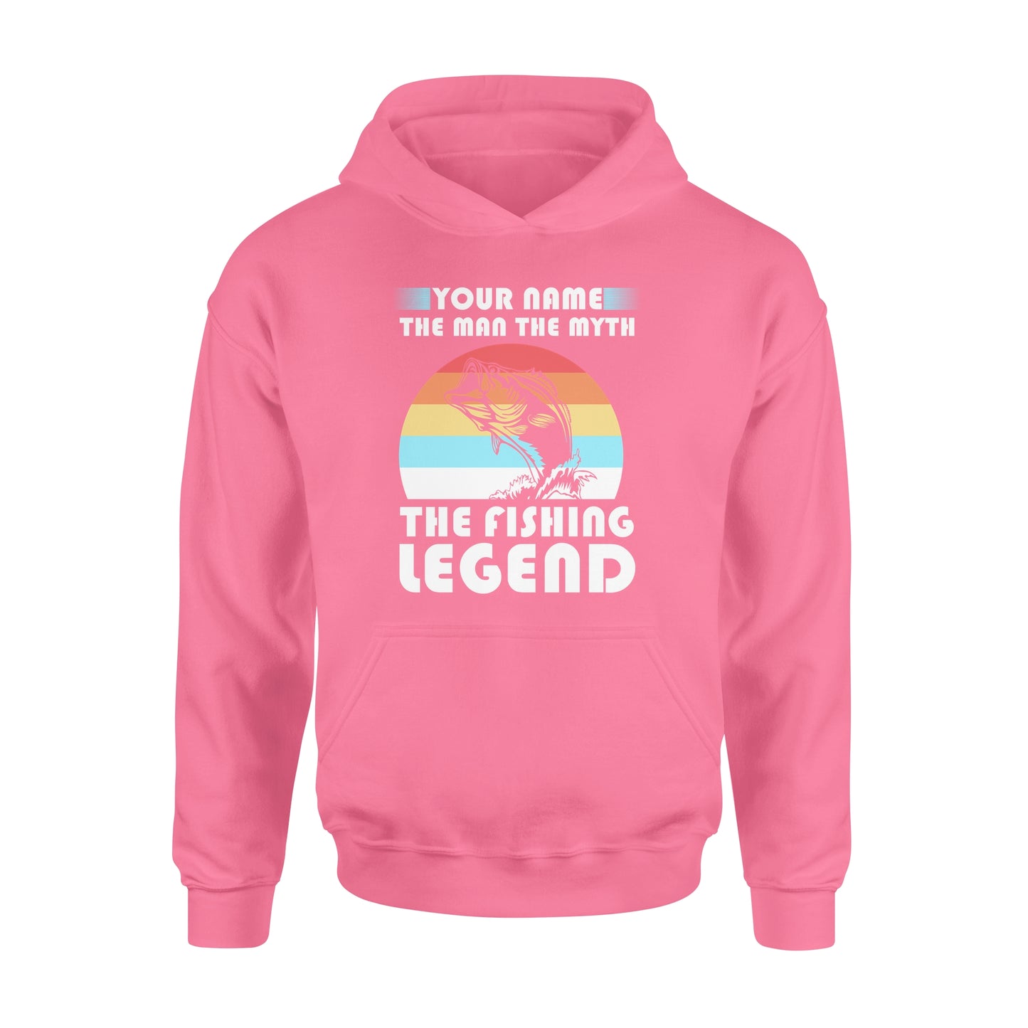 Custom name the man the myth the legend 1970s vintage retro personalized gift - Standard Hoodie