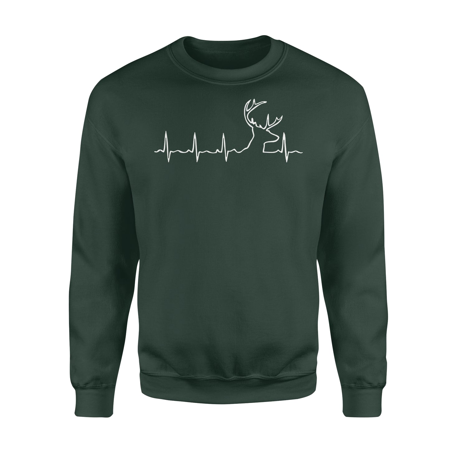 Men’s Buck Pulse Shirt, Deer Pulse Heartbeat Buck Sweatshirt, Gift for Hunter - FSD1365D06