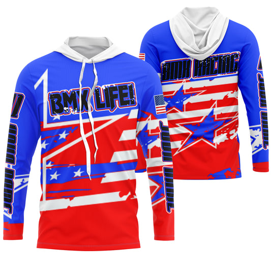 BMX Life Custom American adult kid BMX jersey UPF30+ Extreme sport cycling gear USA bike shirts | SLC80
