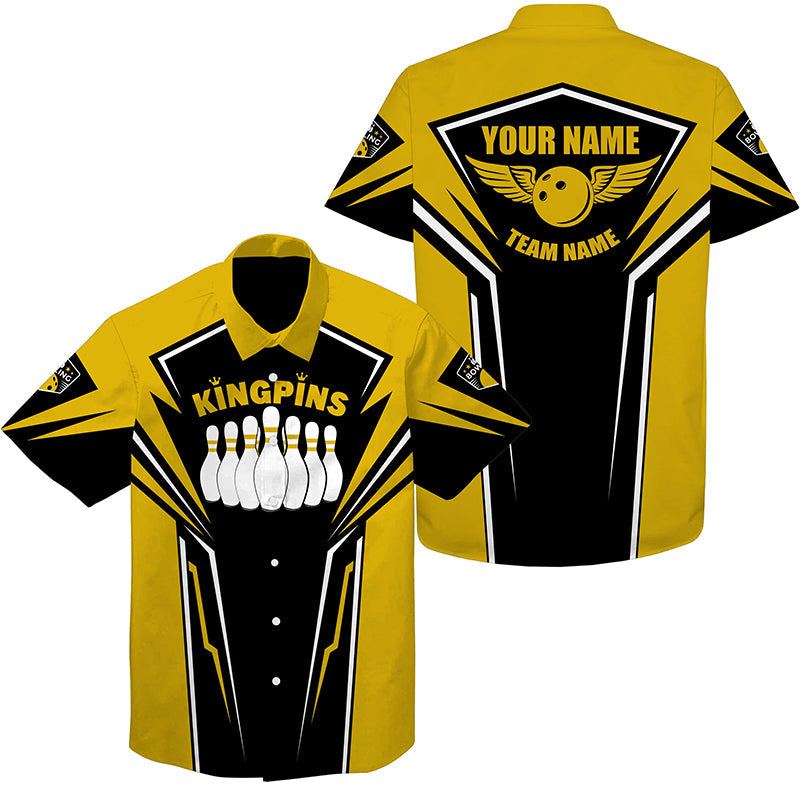 Custom bowling team jersey for bowling β personalized name close-up