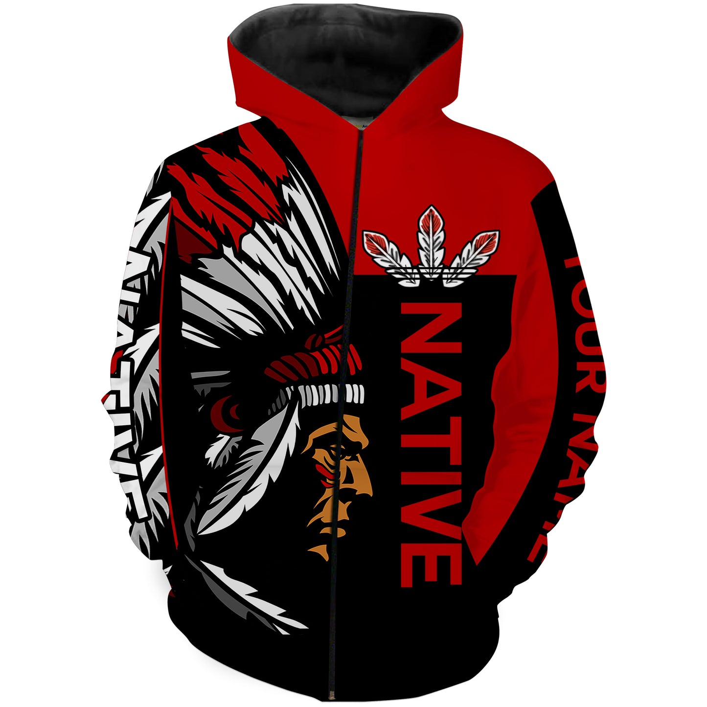 Customize Native American men red tattoo 3D All over print Shirt Indigenous Gifts Apparel NQS2099