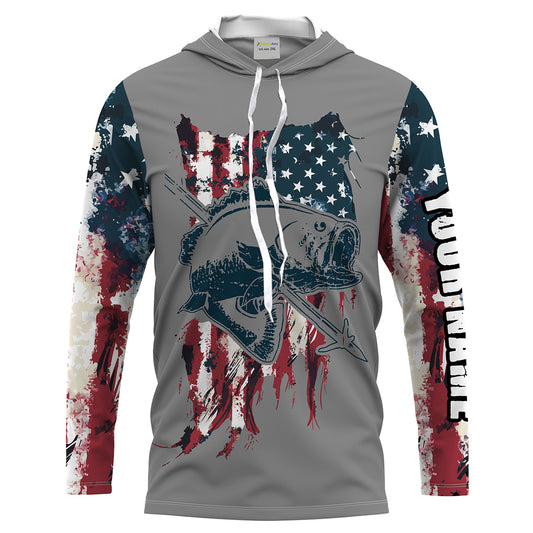 Archery Bowfishing American Flag Customize Name 3D All Over printed Shirts For Men, Women - Personalized Fishing Gifts FSD2222