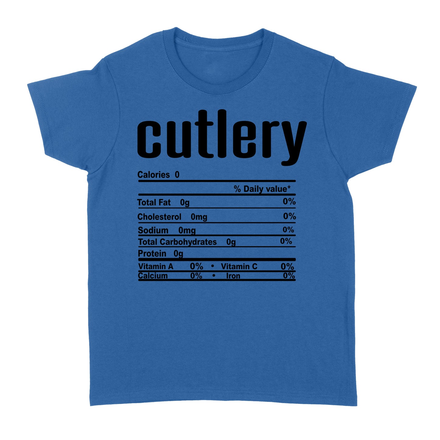 Cutlery nutritional facts happy thanksgiving funny shirts - Standard Women's T-shirt