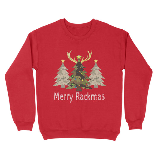 Deer, Elk, Moose hunting Merry Rackmas hunting gift for men Sweatshirt TAD02