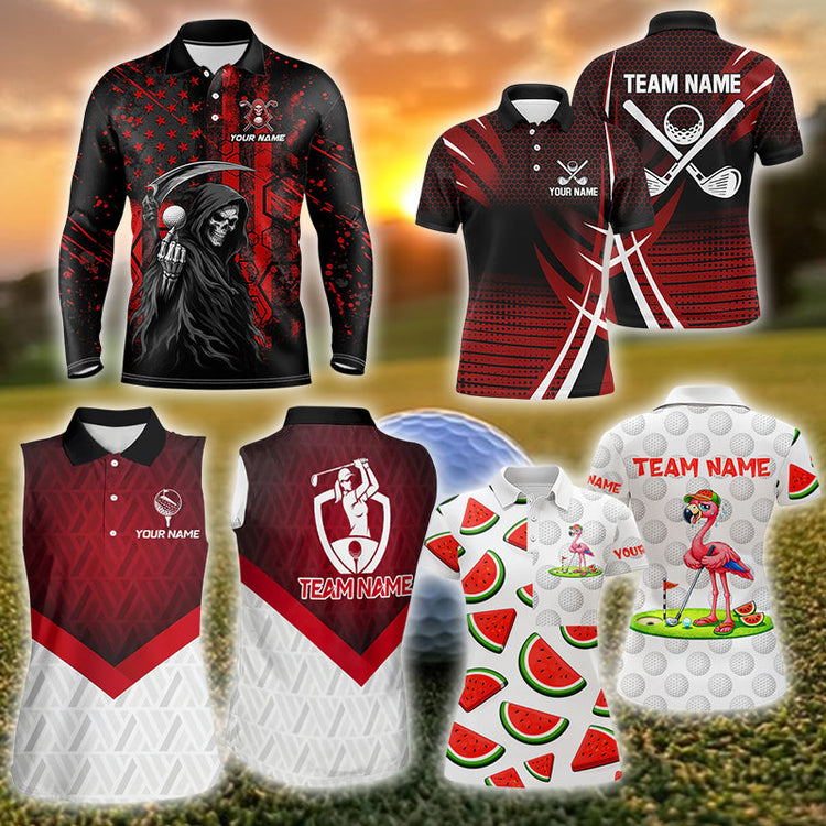 red golf polo 