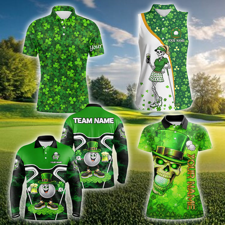 St Patrick's Day Golf Shirts