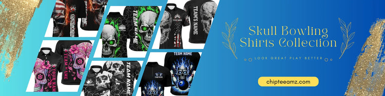skull bowling shirt 