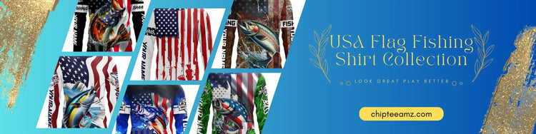 usa flag fishing shirt