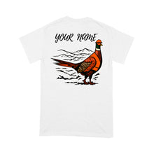 Load image into Gallery viewer, Funny Pheasant Hunting custom name T-shirt for Men FSD4702