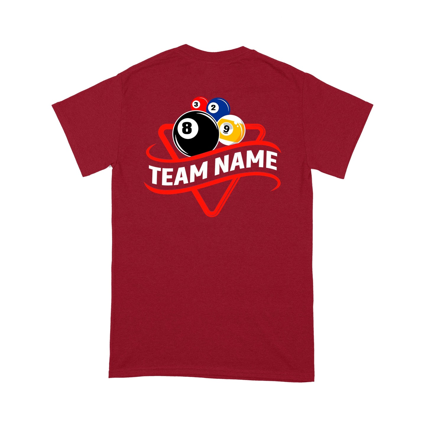 Billiard 8 Ball & 9 Ball Pool T-Shirts Customized Billiard Team Shirts For Pool Player TDM3911