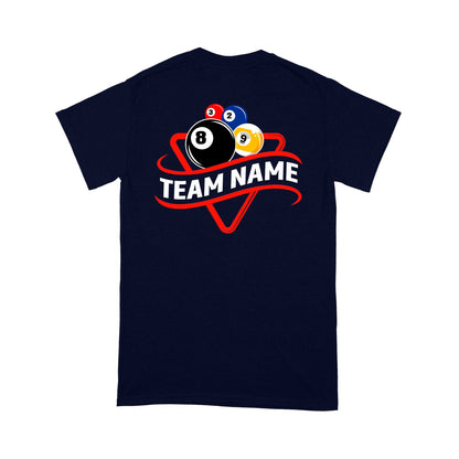 Billiard 8 Ball & 9 Ball Pool T-Shirts Customized Billiard Team Shirts For Pool Player TDM3911