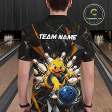 Load image into Gallery viewer, Custom Funny Duck Bowling Team Shirt Bowling Jersey for Men Polo &amp; Quarter-Zip Bowling Outfit QZT1137