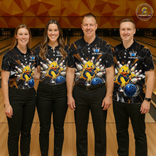 Load image into Gallery viewer, Custom Funny Duck Bowling Team Shirt Bowling Jersey for Women Polo &amp; Quarter-Zip Bowling Outfit QZT1137