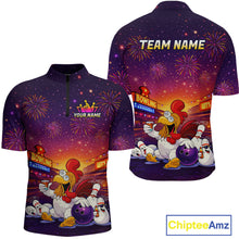 Load image into Gallery viewer, Custom Funny Kitchen Bowling Team Shirt for Men Bowling Jersey Polo &amp; Quarter-Zip Bowling Outfit QZT885