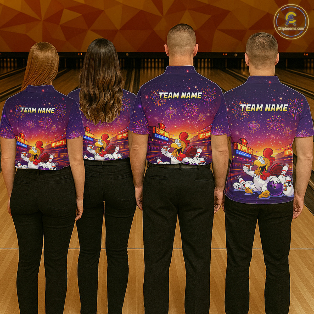 Custom Funny Kitchen Bowling Team Shirt for Men Bowling Jersey Polo & Quarter-Zip Bowling Outfit QZT885