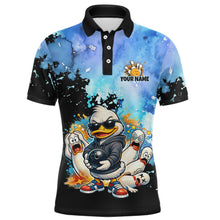Load image into Gallery viewer, Colorful polo shirt with cartoon duck design on a white background