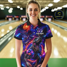 Load image into Gallery viewer, Galaxy Funny Bowling Shirt for Women Custom Bowling League Jersey Polo &amp; Quartr-Zip QZT1022