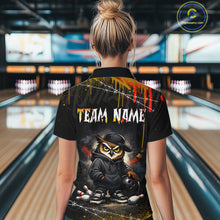 Load image into Gallery viewer, Personalized Owl Bowling Jersey Bowling Team Shirt Polo &amp; 1/4-Zip Bowling Outfit for Women QZT865