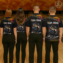 Load image into Gallery viewer, Personalized Owl Bowling Jersey Bowling Team Shirt Polo &amp; 1/4-Zip Bowling Outfit for Women QZT865