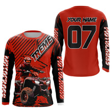 Load image into Gallery viewer, Red ATV Racing Jersey Upf30+ Custom Motocross Jersey Men Women Extreme Riding Shirt for Kids MHT200